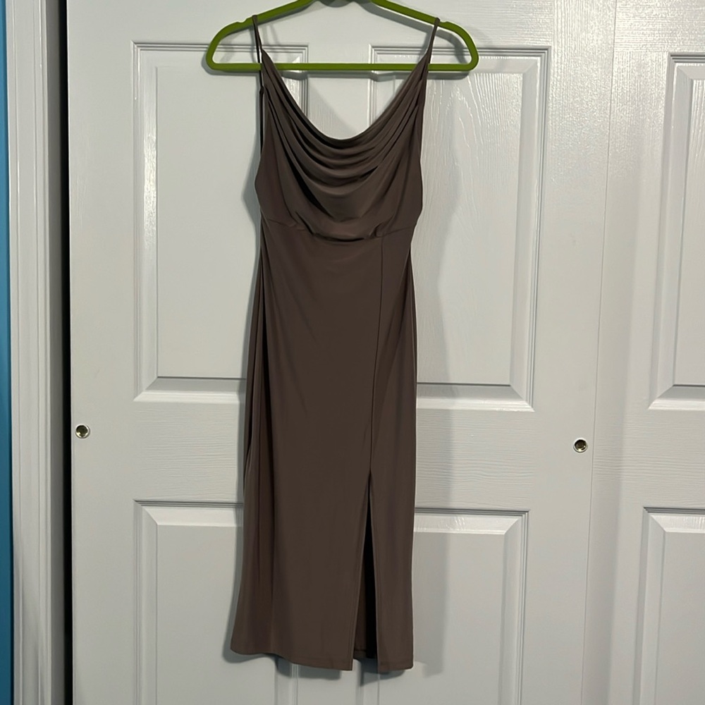 Worn once midi dress with spaghetti straps